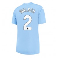 Camiseta Manchester City Kyle Walker #2 Primera Equipación Replica 2023-24 para mujer mangas cortas